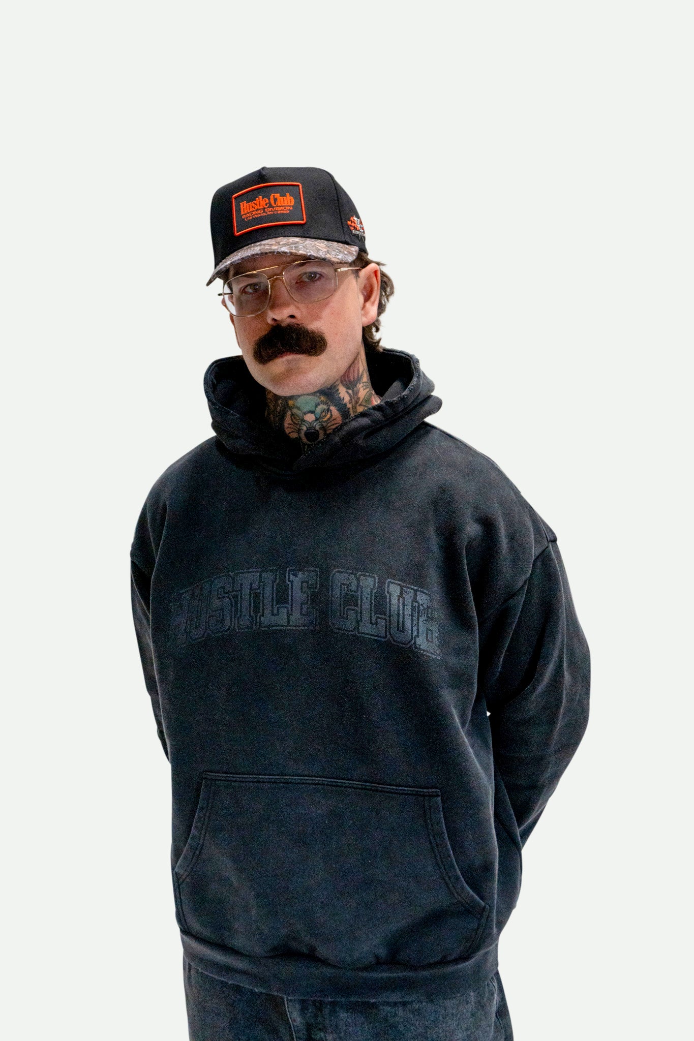 Varsity Oversized Hoodie (Washed Grey)